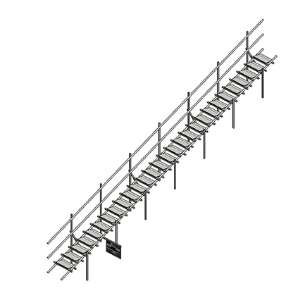 Temporary Steel Ladder
