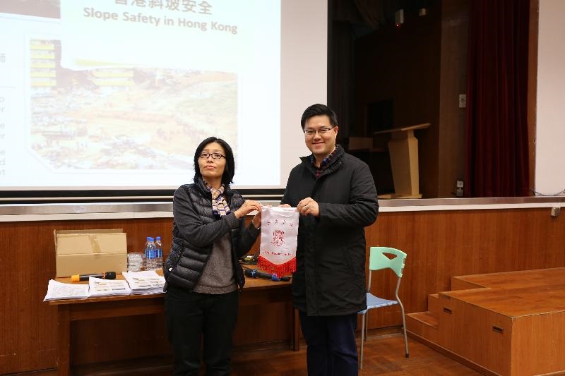 Presentation of souvenir to CEDD representative