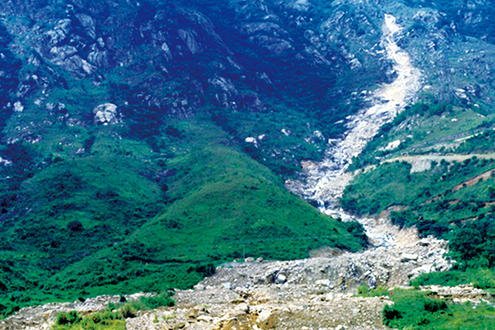 Tsing Shan debris flow in 1990