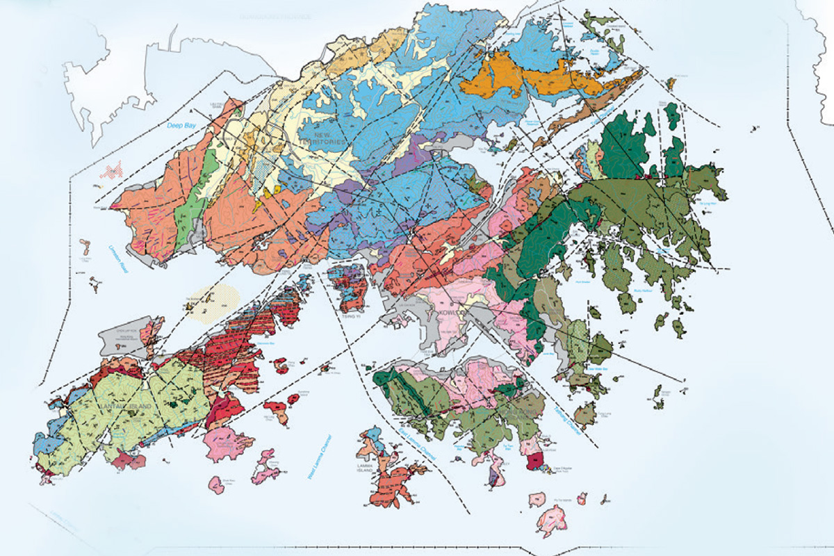 Geological map of Hong Kong
