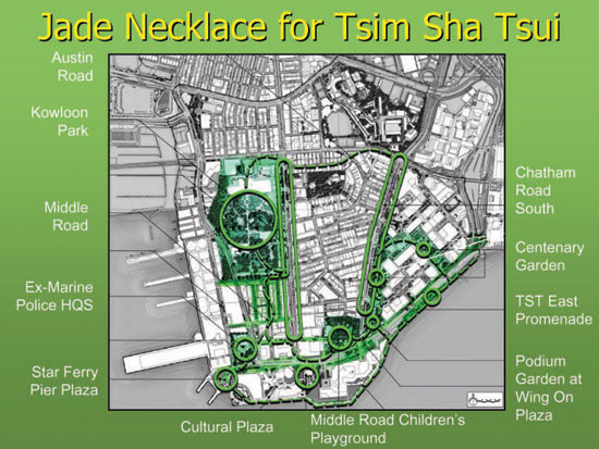Map of tsim sha tsui Jade Necklace