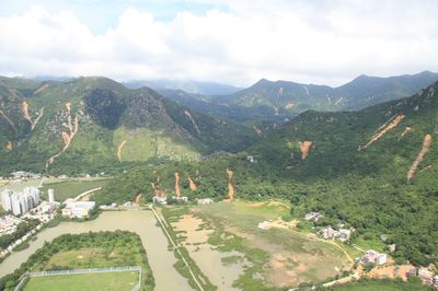 Natural terrain landslides which occurred near Tai O, Lantau in June, 2008