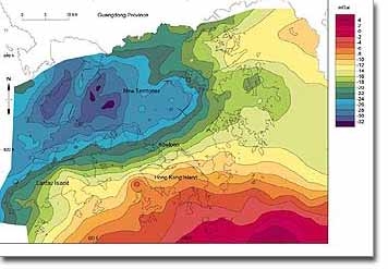 Regional gravity survey of Hong Kong