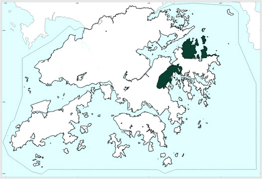 Long Harbour and Sai Kung in the northeastern New Territories.