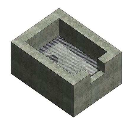 Catchpit with Trash Rack