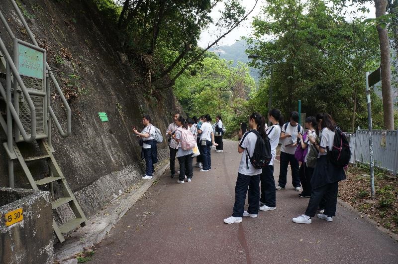 同學們用心完成流動應用程式上的習作。